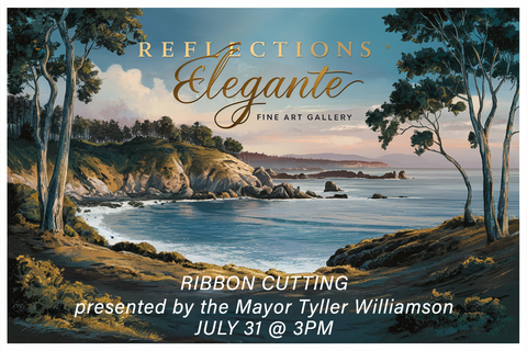 Ribbon Cutting of Reflections Elegante Fine Art Gallery