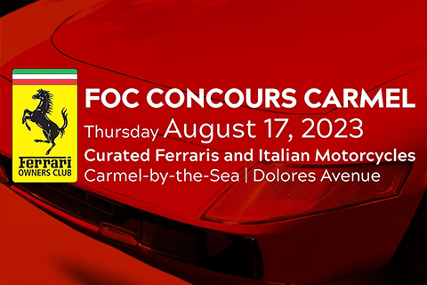 Ferrari Owners Club Concours Carmel